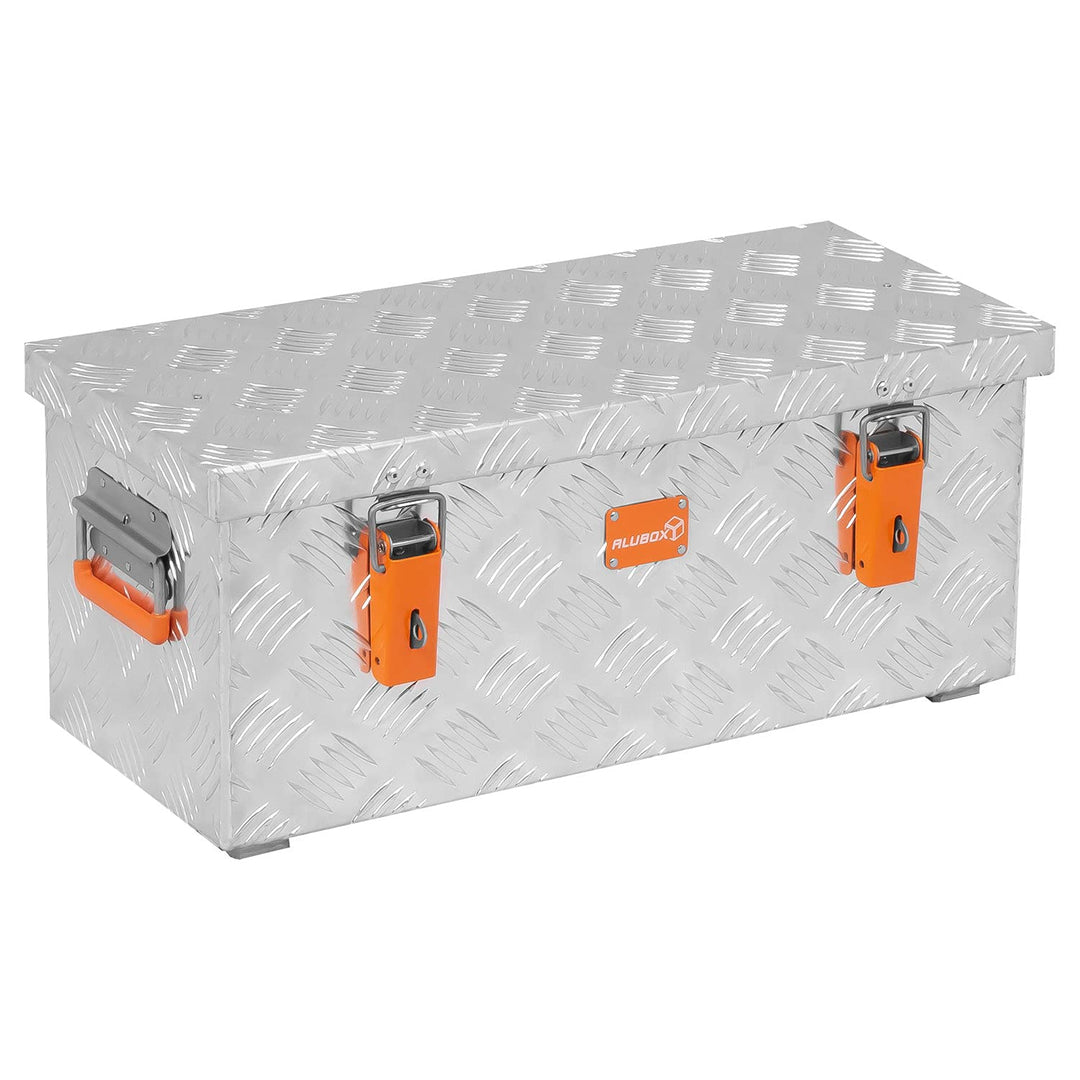alubox R37 Aluminium Riffelblech Werkzeug Transportkiste 37 Liter 037 Liter, 037 Liter