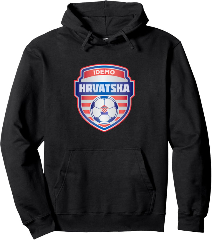 Idemo Hrvatska Kroatien Fussball Pullover Hoodie