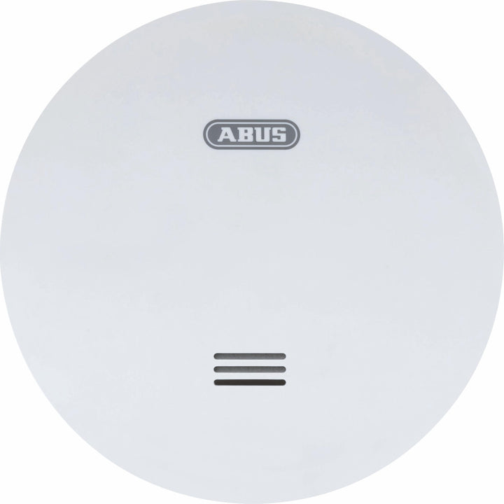 ABUS flacher Rauchmelder RWM160 - mit 10-Jahres-Batterie - Q-Label und DIN EN 14604 geprüft - Blinke