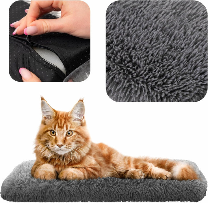 Katzen Fensterliege Fensterbank rutschfest - Katzenbett Fensterbank 50x20 cm - Weich & Kuschelig - F