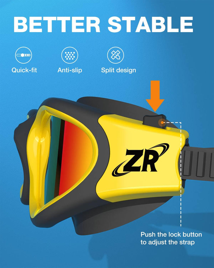 ZIONOR G1 NEW Polarisierte Schwimmbrille für Erwachsene Damen Herren – Beschlagfrei, 100% UV-Schutz,
