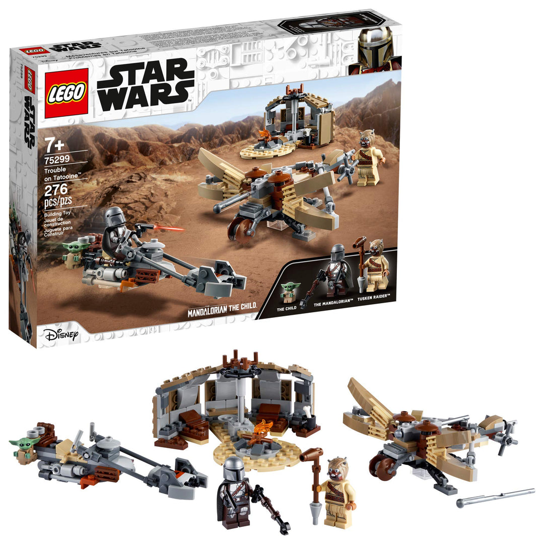 Lego Star Wars: The Mandalorian Trouble on Tatooine 75299 Awesome Toy Building Kit for Kids Featurin