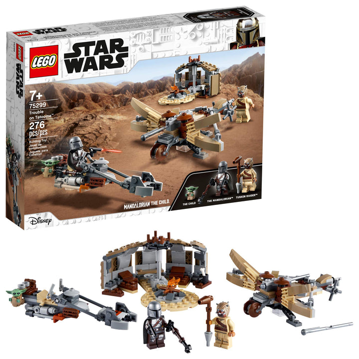 Lego Star Wars: The Mandalorian Trouble on Tatooine 75299 Awesome Toy Building Kit for Kids Featurin