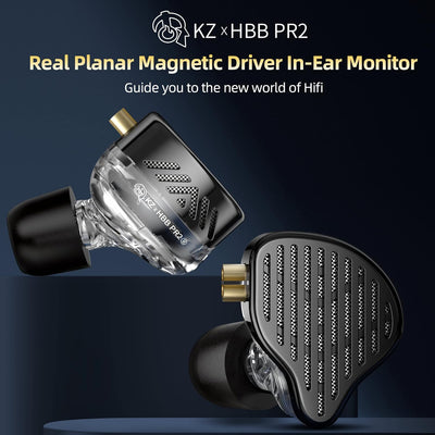 KZ x HBB PR2 In-Ear-Kopfhörer, KZ-Ohrhörer, 13,2 mm, planarer magnetischer Treiber, Gaming-Ohrhörer,