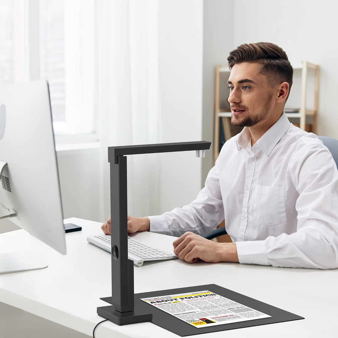 CZUR 8MP USB-Dokumentenkamera und Visualizer, A4 Dokumentenscanner tragbarer Scanner, für Lehr- und