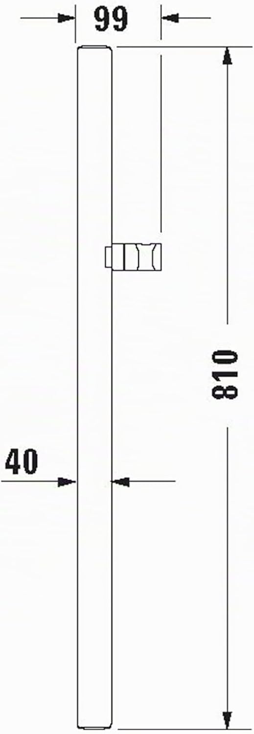 Duravit Universal Duschstange, Brausestange mit höhenverstellbarer Handbrausehalterung, variable Dus