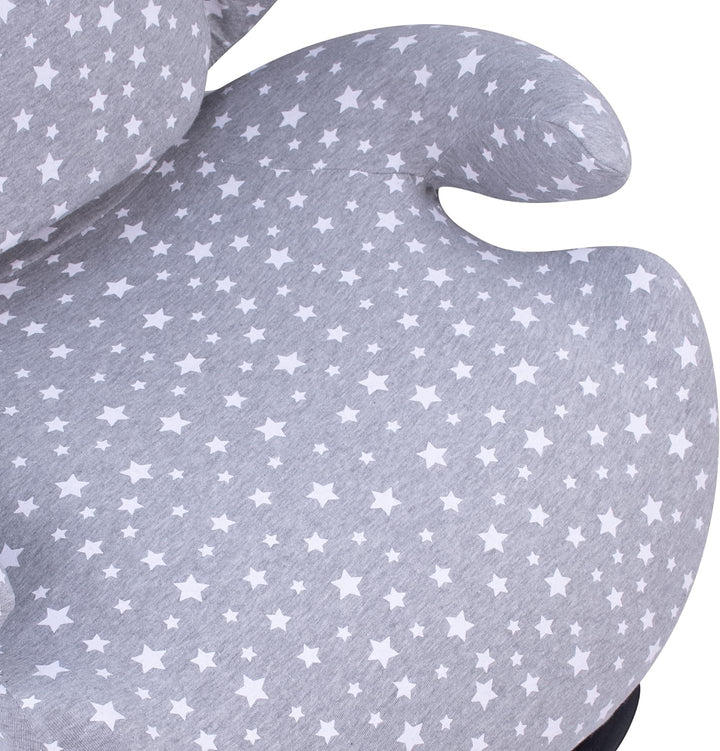 JYOKO Kids Bezug für Autositz Kompatibel mit Cybex Solution M und Pallas B - Fix (White Star), WHITE