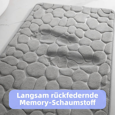 chakme Badematte Memoryschaum Badteppich Saugfähige Badvorleger Badezimmerteppich Duschmatte Deko Fu