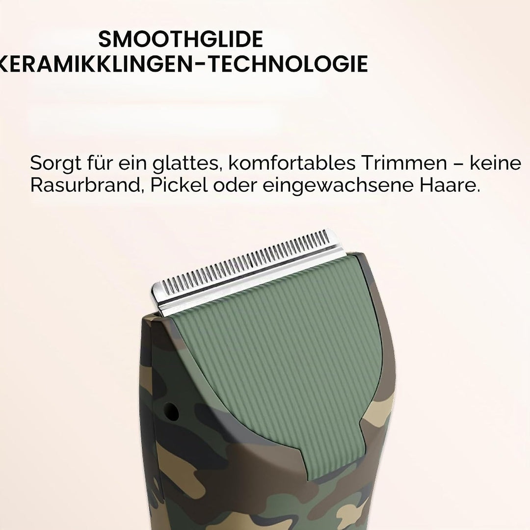 MERIDIAN The Trimmer Original - Körperhaarschneider für Männer, Elektrorasierer für Schamhaar, Brust