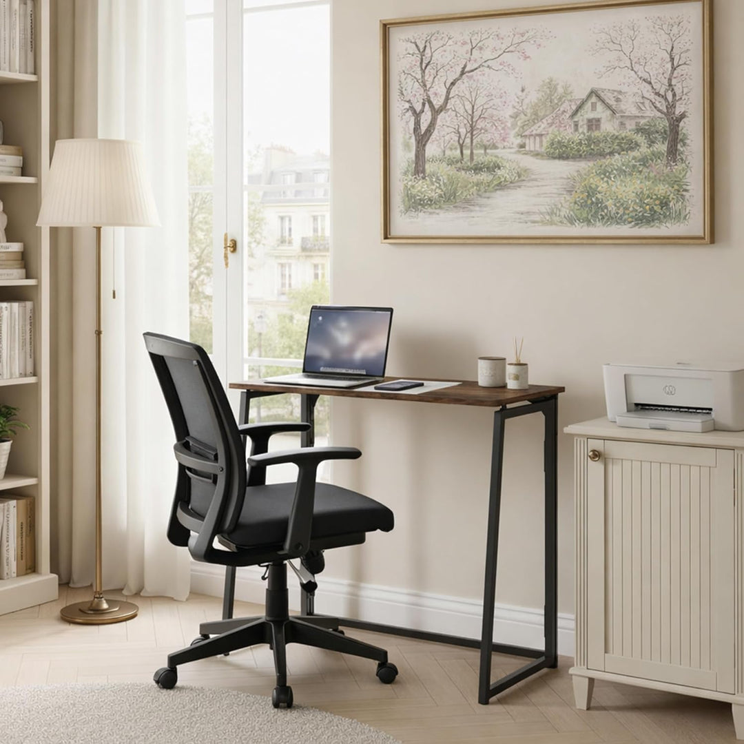 1 Stück Klein Klapptisch Schreibtisch 80CM Breite Computertisch Laptoptisch Klappbar Laptop Computer