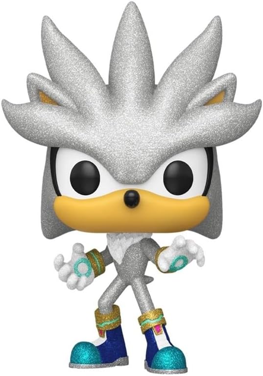 Funko Pop! Games: Sonic - Silver Diamond Glitter Nr. 1103 | Exklusive Vinyl-Sammelfigur | Sonderedit