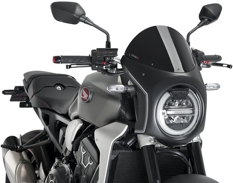 Puig Retro-Verkleidungscheibe 3133N CB650R, Honda CB1000R Neo Sports Café 18'-19' Schwarz, Schwarz