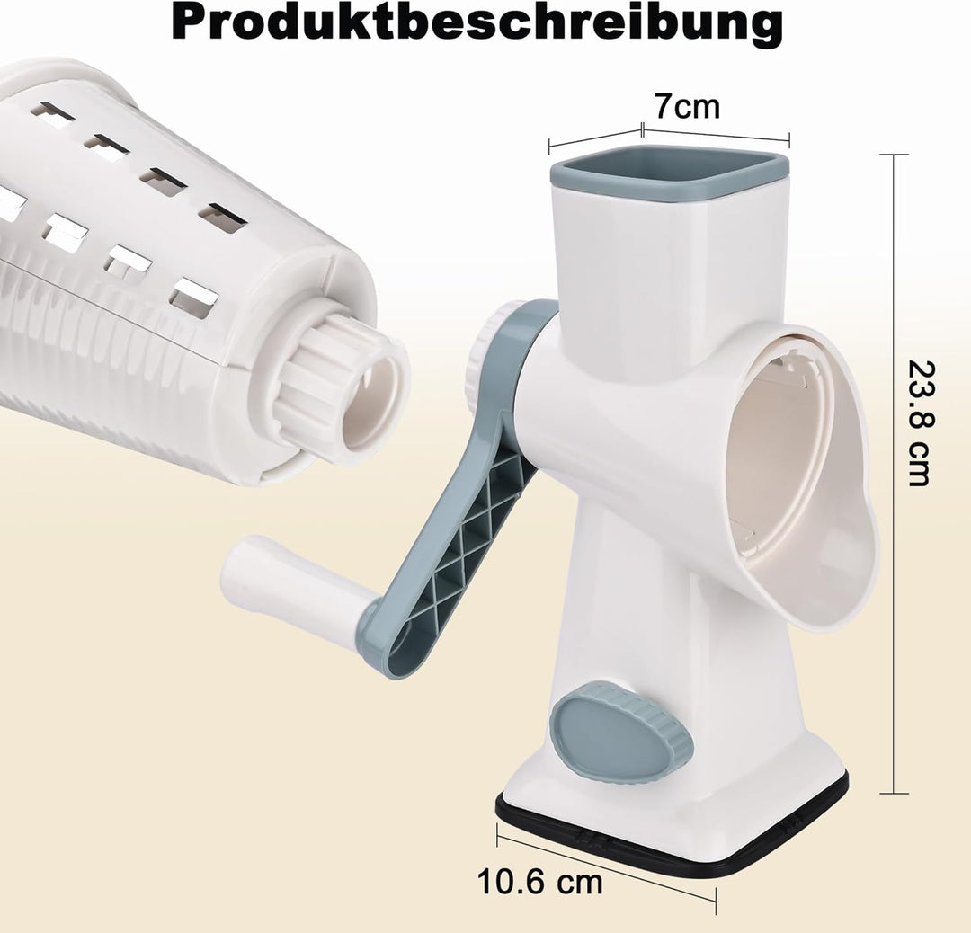 Manueller Eiscrusher & Slushy Maker,Tragbarer Crushed Ice Maker Mit Edelstahlklingen, Rutschfestem S