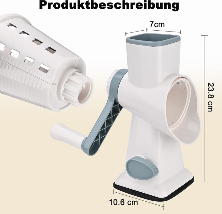 Manueller Eiscrusher & Slushy Maker,Tragbarer Crushed Ice Maker Mit Edelstahlklingen, Rutschfestem S