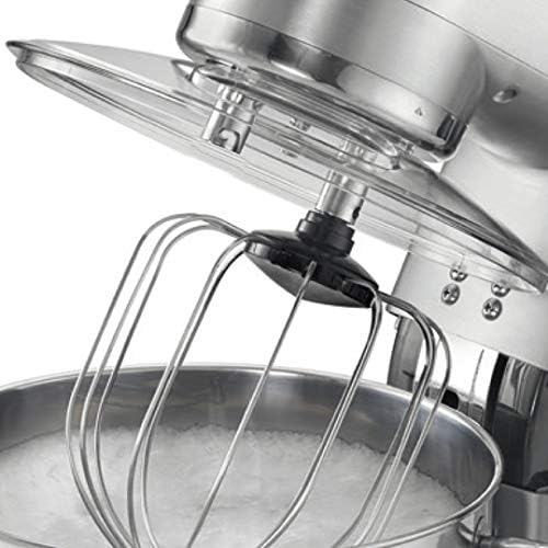 RGV 110290 Pastaprof PL10S Knetmaschine, 10 l, Doppelhaken, 1500 Watt, 6 Geschwindigkeitsstufen, Sil