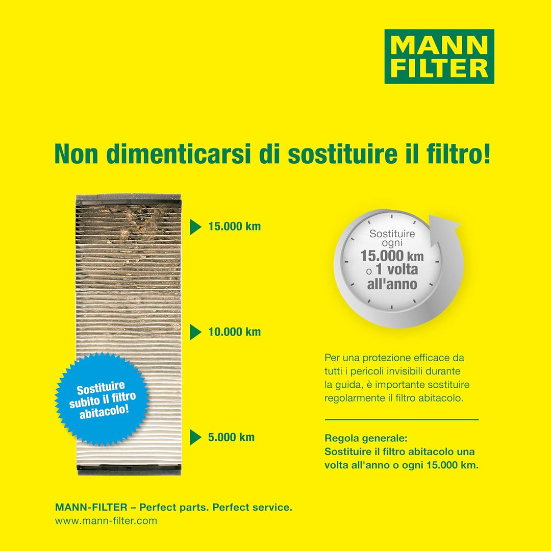 MANN-FILTER CU 3415 Innenraumfilter/Kabinenluftfilter - für Lkw + Busse