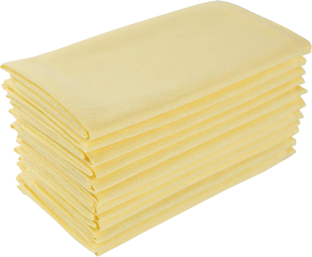 weich Polyester -Leinen gemischt Abendessen Cloth Servietten, 12 Stück (40 x 40 cm), für Veranstaltu