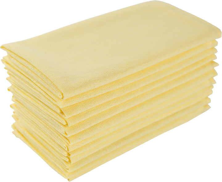 weich Polyester -Leinen gemischt Abendessen Cloth Servietten, 12 Stück (40 x 40 cm), für Veranstaltu