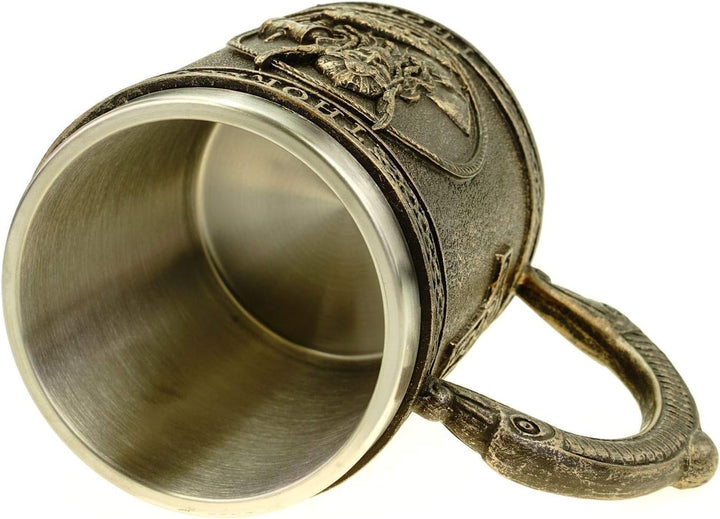Vogler 816-932 Wikinger Krug Thor mit Metalleinsatz Becher Odin Nordmänner