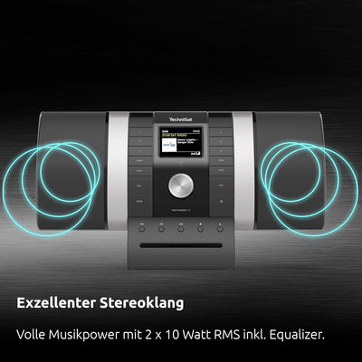 TechniSat MULTYRADIO 4.0 - Internetradio (WLAN Radio, DAB+, UKW, Spotify, Bluetooth, CD-Player, USB,