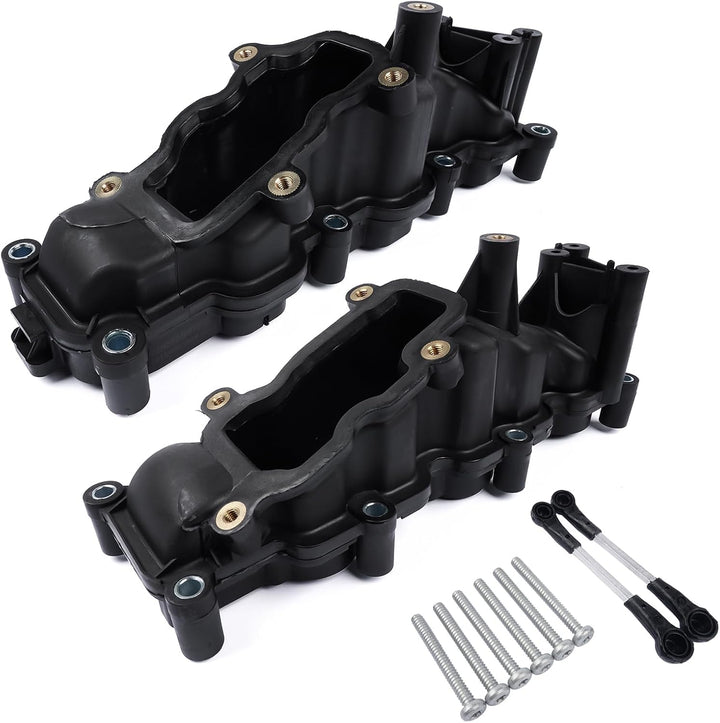 NSGMXT 2x Ansaugbrücke Saugrohr Kompatibel mit A4 A6 Q7 Tou-ar-eg 2.7 3.0 TDI 059129711CK 059129712B