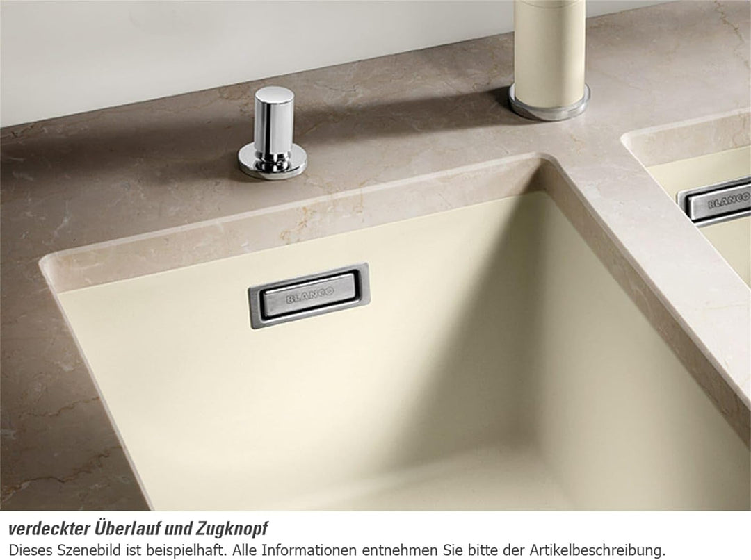 BLANCO SUBLINE 400-U | SILGRANIT felsgrau | Einbauart: Unterbau | ohne Ablauffernbedienung | 50er Un