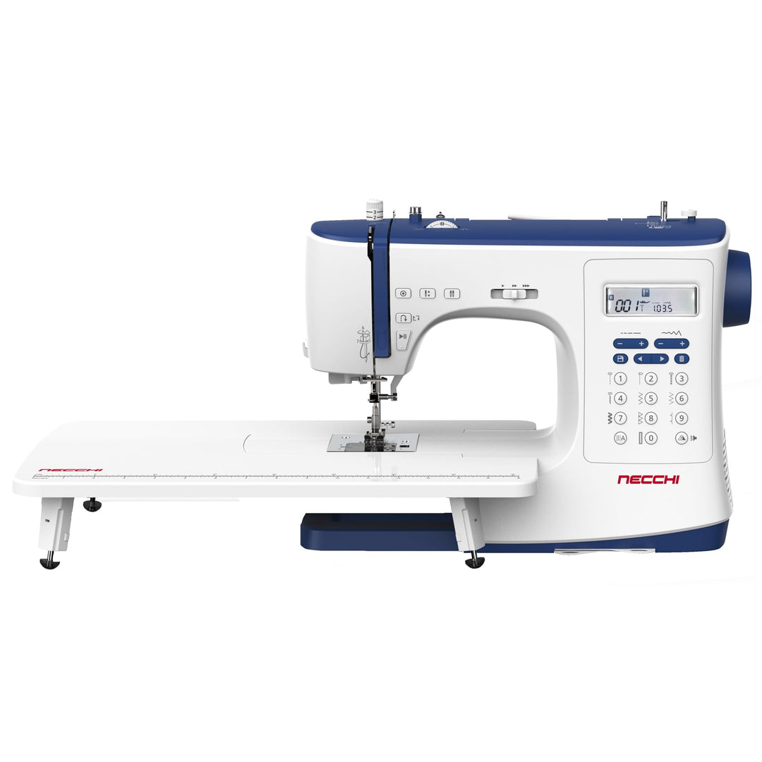 Necchi NC-103D Computer Nähmaschine mit Anschiebetisch | Stich 316 | Horizontal Greifersystem