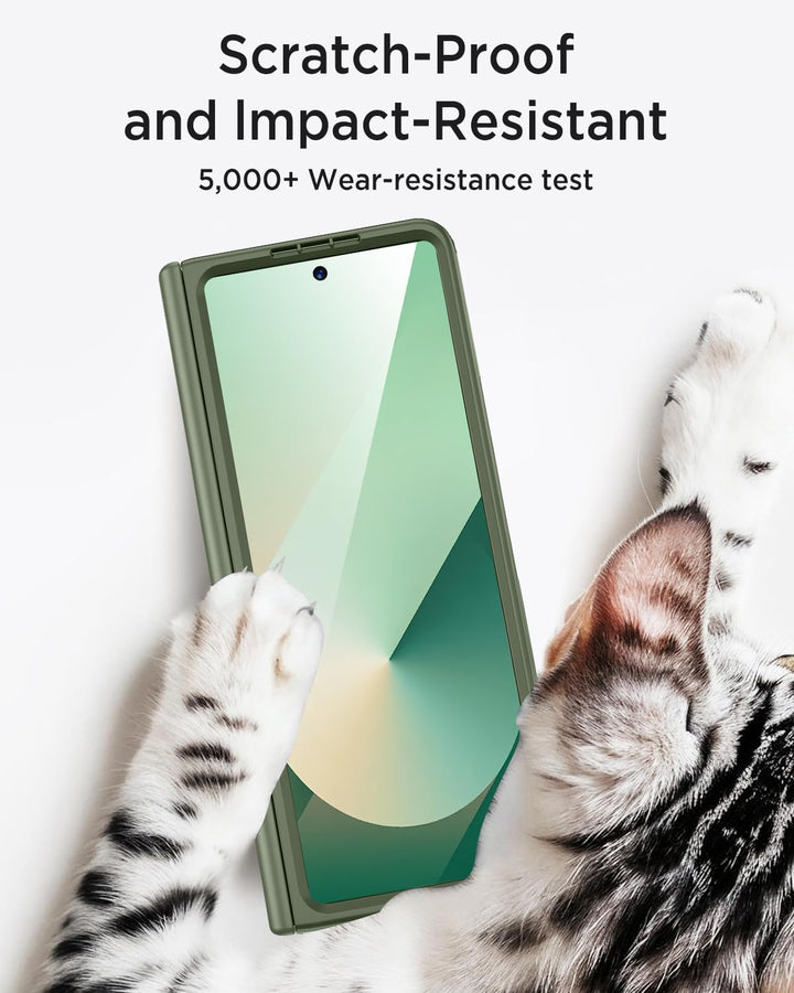 Miimall Kompatibel mit Samsung Galaxy Z Fold 7 Magnetisch Hülle, Anti-SPY Displayschutz & Scharniers