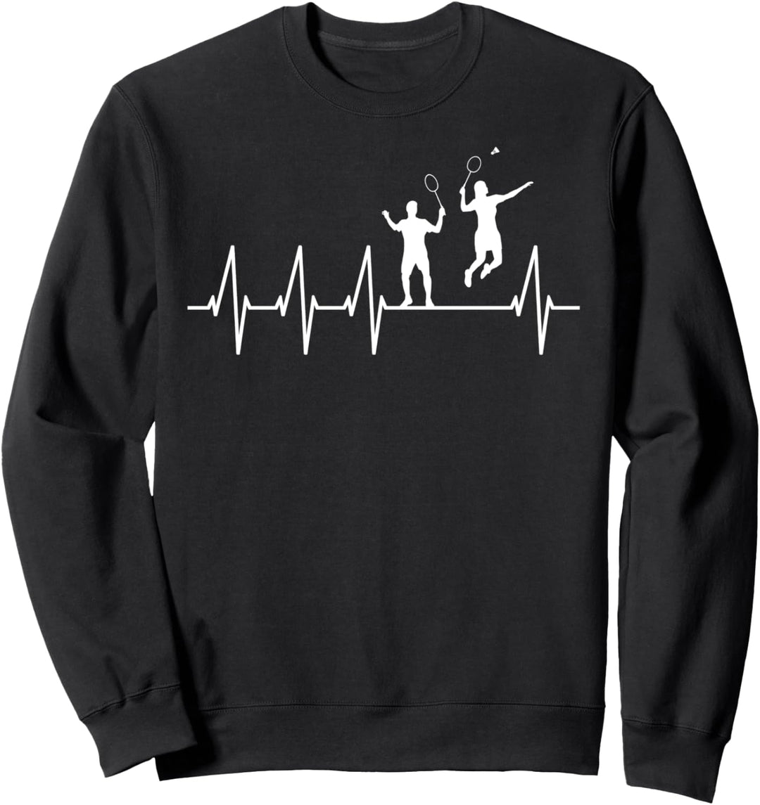Badminton Mixed Team Shirt Herzschlag | Badminton Sweatshirt