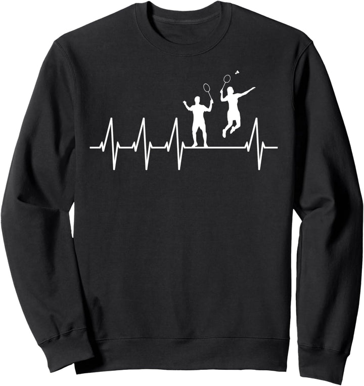 Badminton Mixed Team Shirt Herzschlag | Badminton Sweatshirt