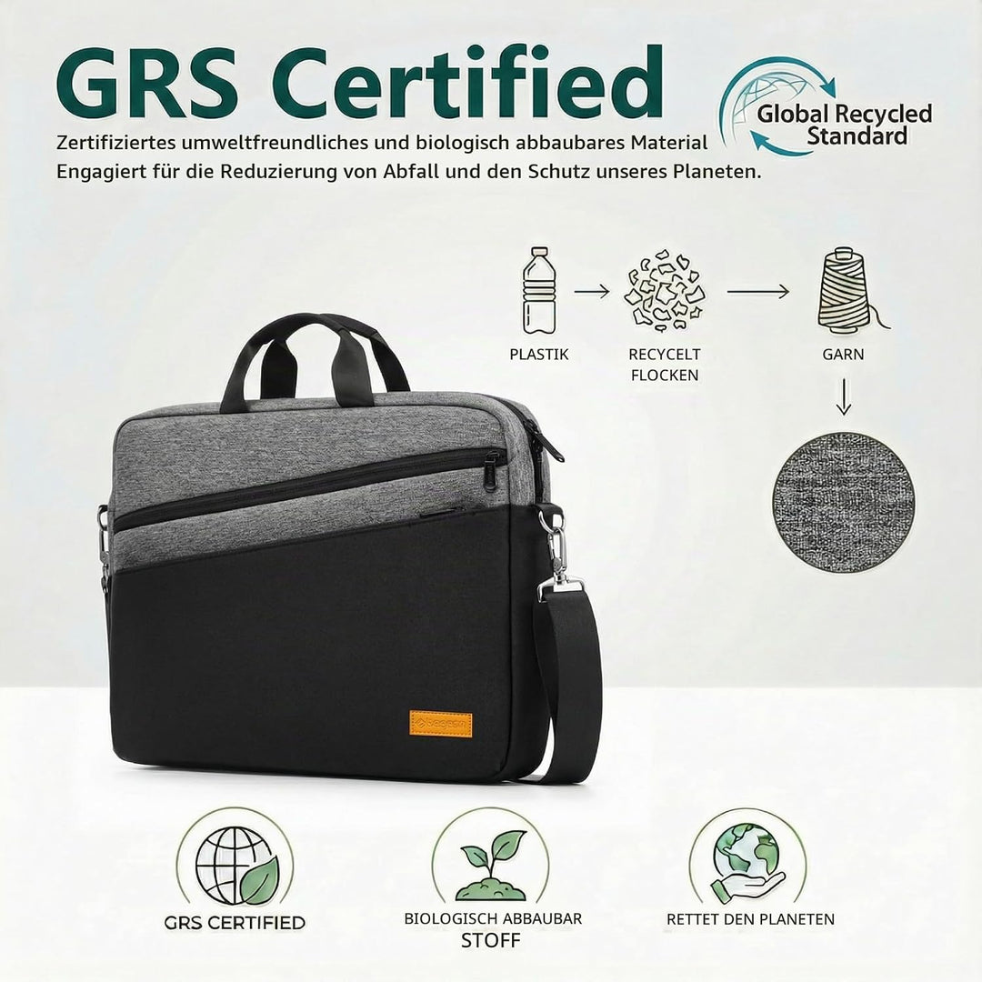 bagasin Laptoptasche Laptop Aktentasche Passt bis zu 17 17,3 Zoll Laptop Erweiterbare Wasserdichte S