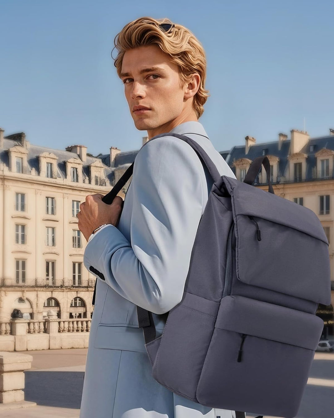 LOVEVOOK Rucksack Damen Herren, 17,3 Zoll Wasserdicht Laptop Rucksäcke Gross Schulrucksack Teenager,