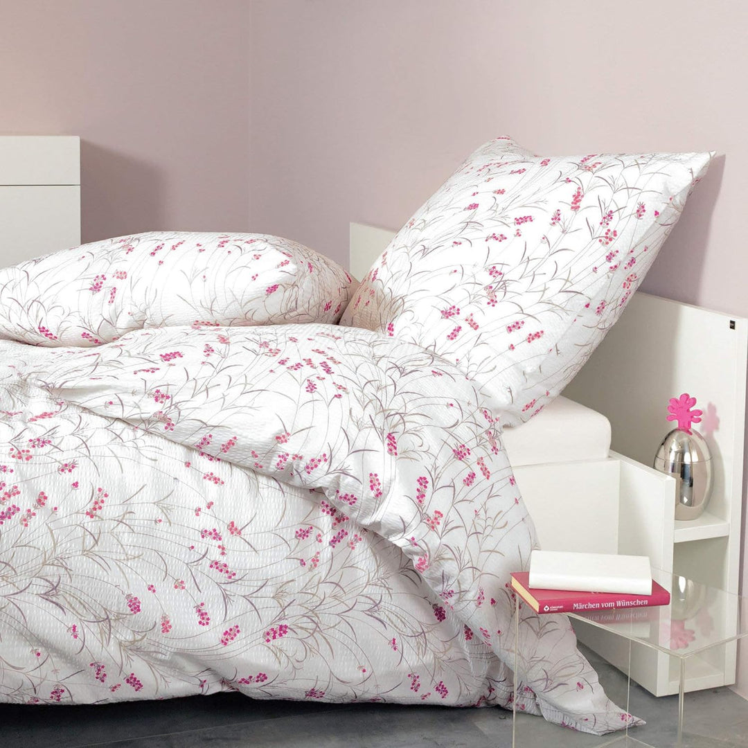 Janine Design Mako-Soft-Seersucker Bettwäsche Tango 20070 rot Fuchsia 1 Bettbezug 155 x 220 cm + 1 K