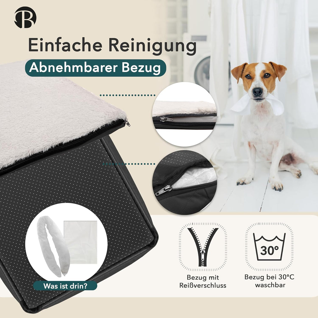 Hunde Autositz Auto Hundesitz, 2-in-1 Hundebett Hundekorb für kleine & mittelgrosse Hunde, Oxford St