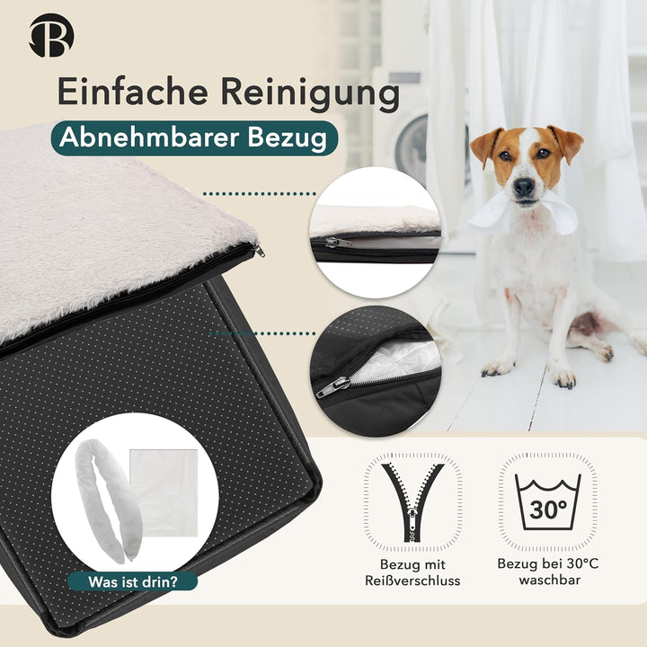 Hunde Autositz Auto Hundesitz, 2-in-1 Hundebett Hundekorb für kleine & mittelgrosse Hunde, Oxford St