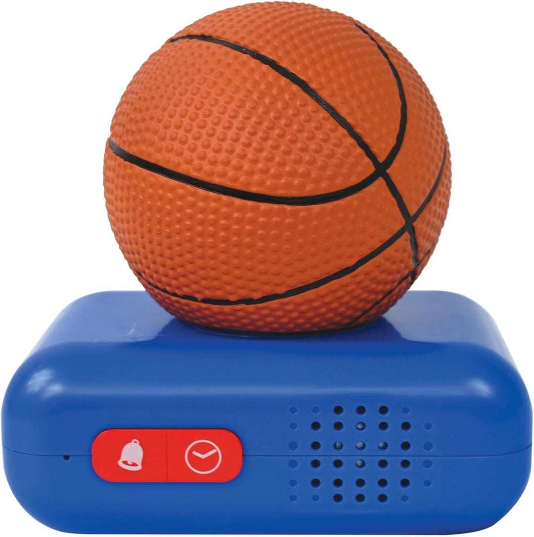 Lexibook, Basketball, Basketball-Nachtlichtwecker, Töne und Melodien, LCD-Bildschirm mit Hintergrund