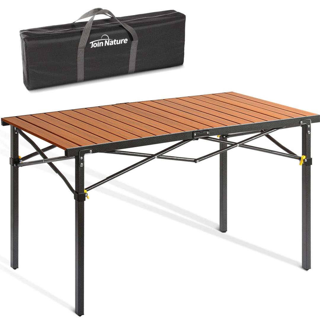 Join Nature Campingtisch Klappbar Bis 100KG mit Tragetasche Alu Klapptisch für 6 Personen - Roll Up