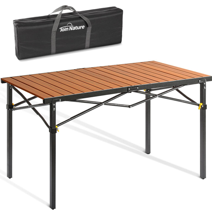 Join Nature Campingtisch Klappbar Bis 100KG mit Tragetasche Alu Klapptisch für 6 Personen - Roll Up