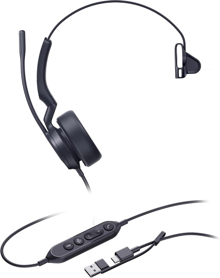 Yealink Headset UH44 Mono Teams USB-C/A, UH44 Mono Teams