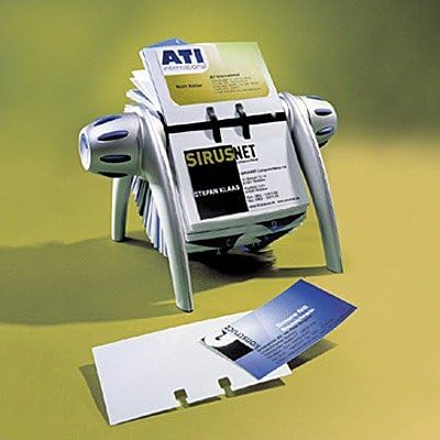 Durable Rollkartei Visifix Flip Vegas, für 400 Visitenkarten, Register A-Z, silber, 241723 Visitenka