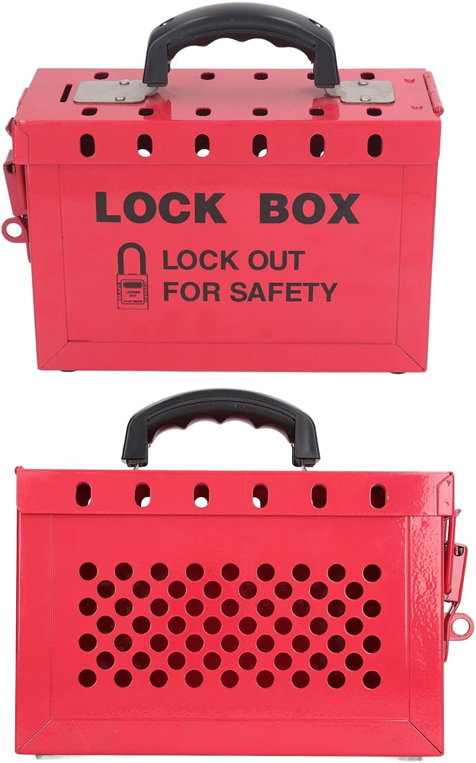 Ejoyous Lockout Tagout Box, Gruppenschloss-Box mit 12 Steckplätzen Sicherheitsgruppen-Schliessbox Vo