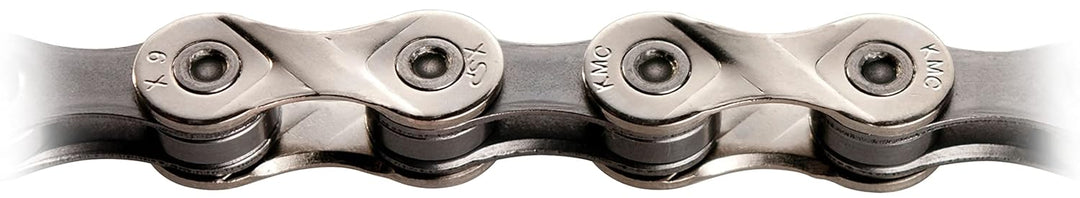 KMC Unisex X9 9 Speed Kette, Silber/Grau, 122 Glieder