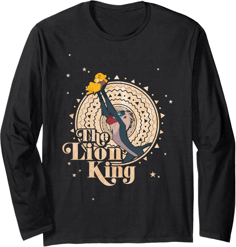 Disney The Lion King Rafiki And Simba Mandala Portrait Langarmshirt