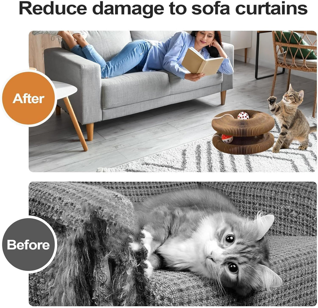 Kratzkokon, Katzenwirbel Für Grosse Katzen, Tragbare Pet Cat Scratch Board, Faltbar Interaktive Krat