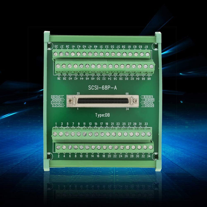 SCSI-68P-A Buchse Breakout Board Terminal Modul