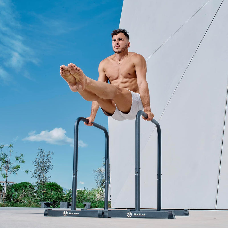 Eric Flag Dip Barren Heim-Gym Training Calisthenics Ausrüstung Krafttraining Fitness Parallettes Pus