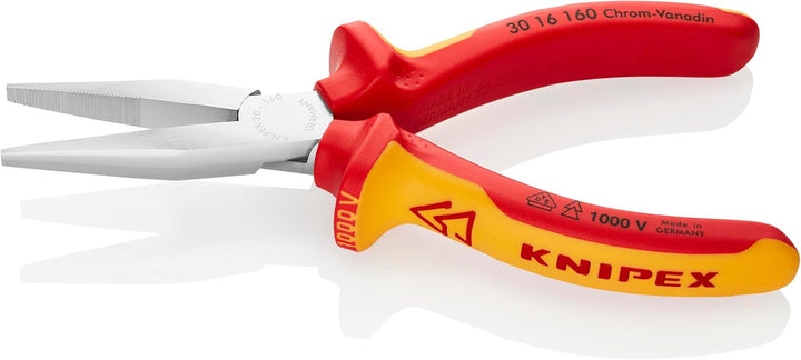 Knipex 3016160 Spitzzange mit Flach Tipps, 1000 Volt spezifische, 15,9 cm