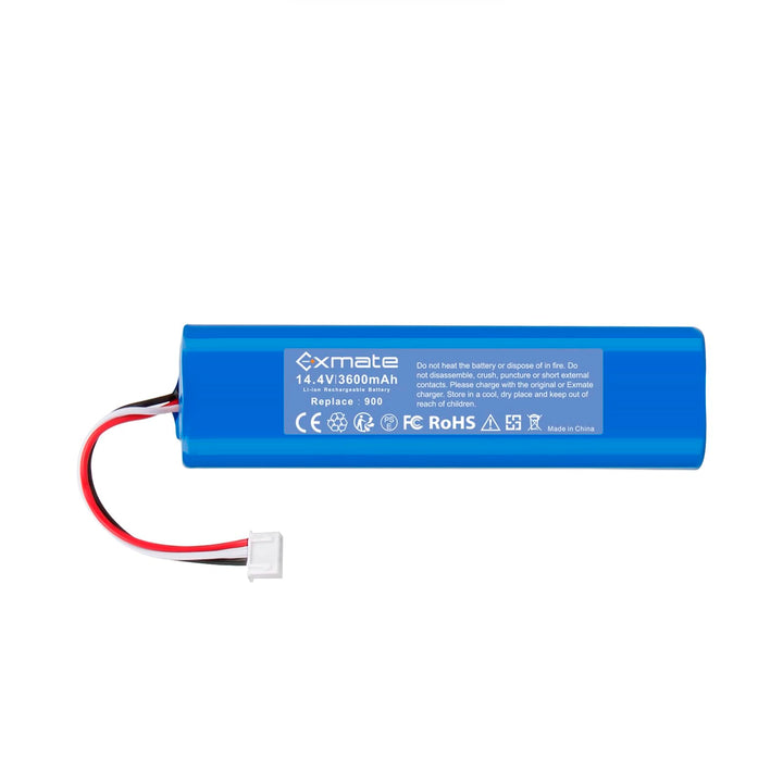 Exmate 14.4V 3600mAh Li-Ion Akku, Ersatzakku für Ecovacs Deebot Ozmo 900, 901, 905, 920, 930, 937, D
