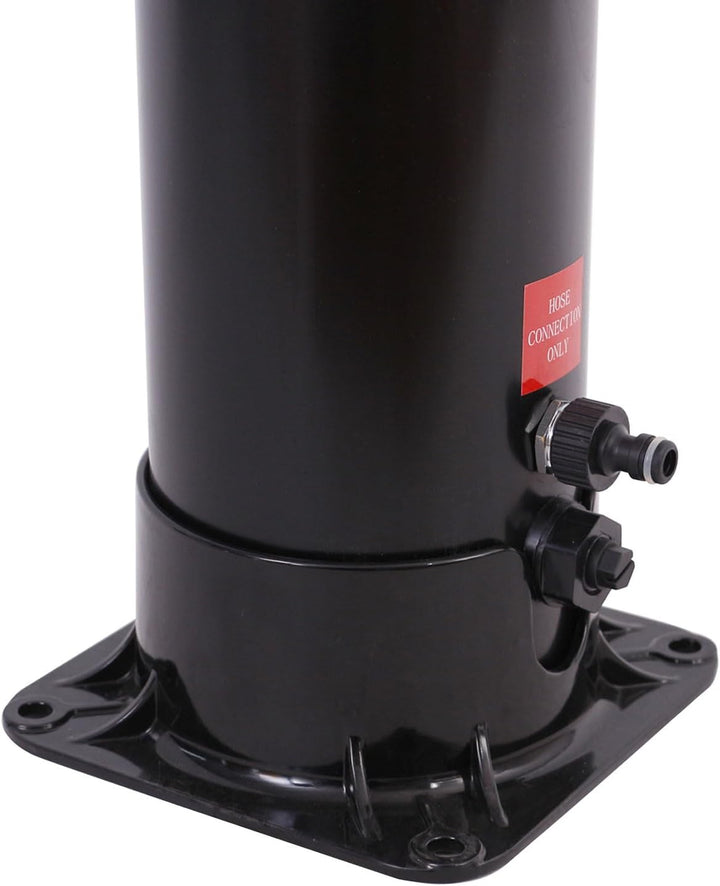 Happy Garden Solar-Aussendusche FIDGI schwarz und Silber 35L.