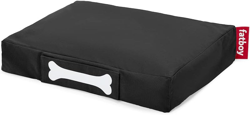 Fatboy® Doggielounge Stonewashed Small | Kleines Hundekissen in Schwarz | Abwaschbares Hundebett für